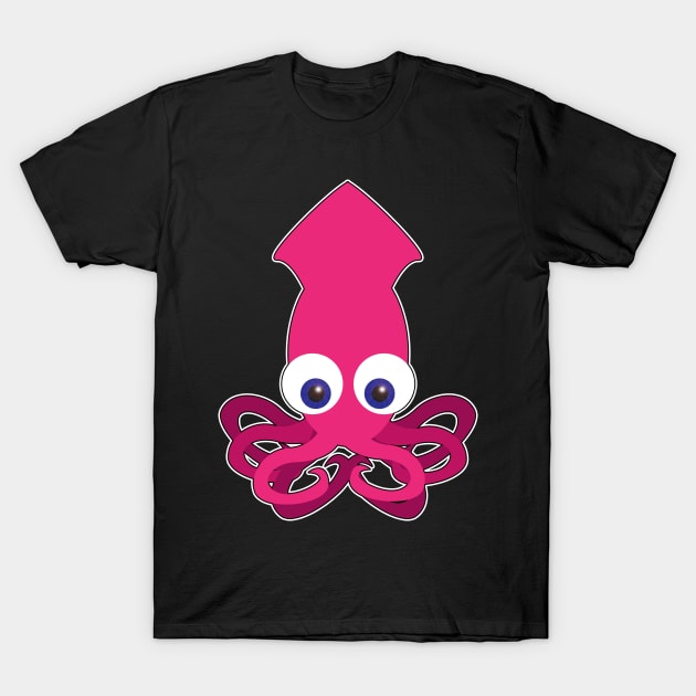 Squid T-Shirt by Wickedcartoons